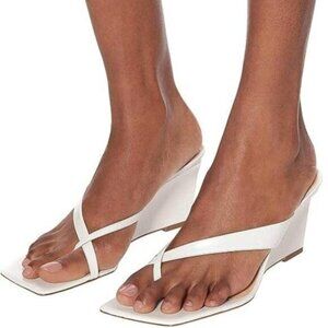 FSJ Women Casual Flip Flop Slide Mule Shoes Square Open Toe Thong Sandal Summer